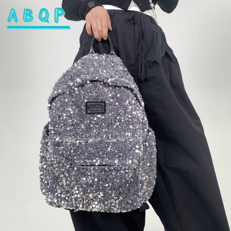 Travel Accessories Luxury Brands - New Women's Sequined Backpack Luxury Brand