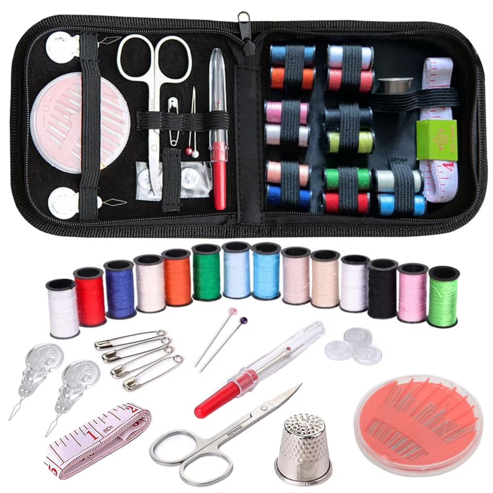 Travel Accessories To Sew - Travel Sewing Kit, 59-Piece Portable Kit