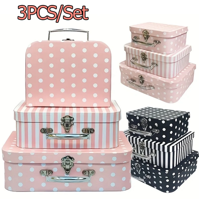 Travel.Accessories News - 3pcs Vintage Style Cardboard Box Gift
