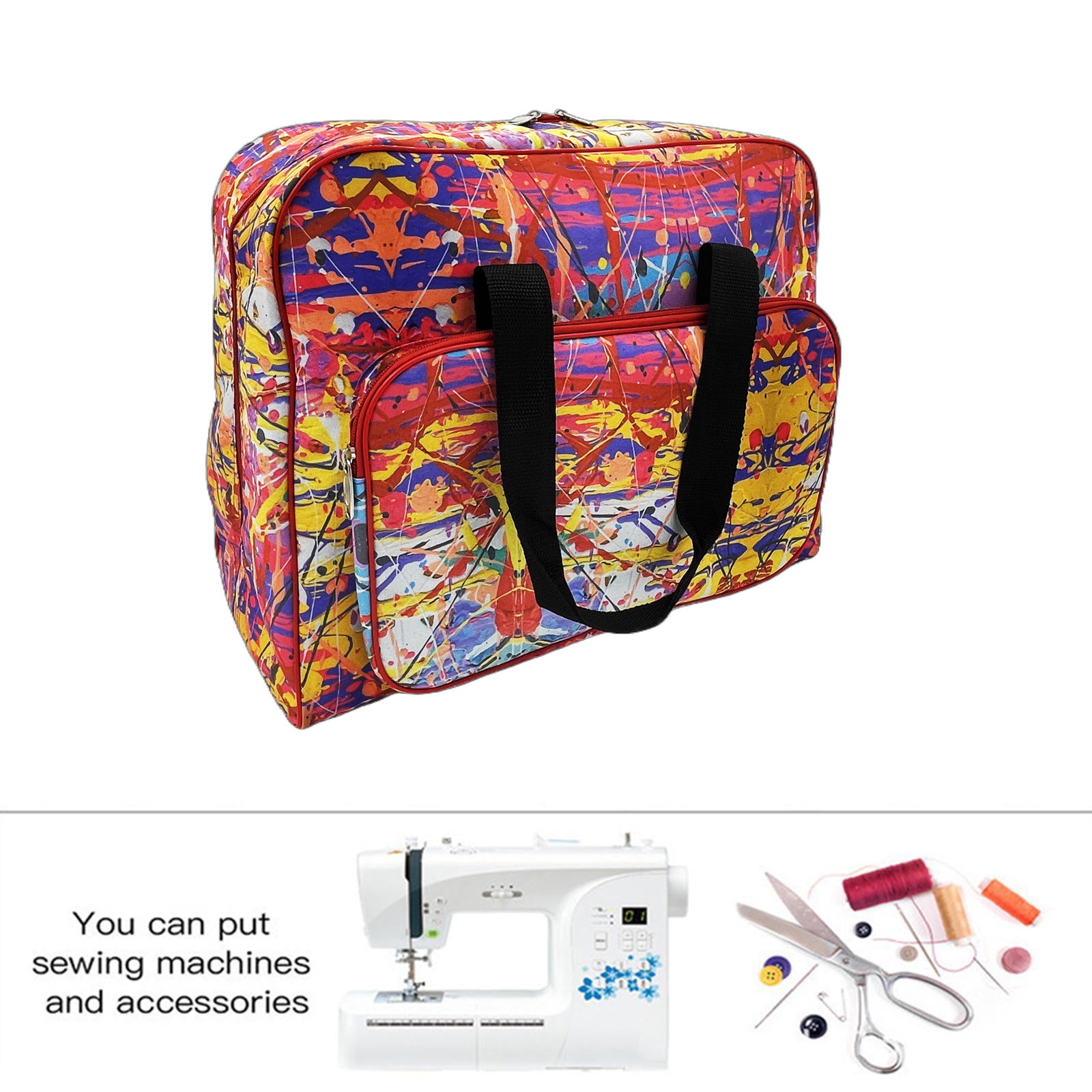 Travel Accessories Organizer Bag - Sewing Machine Carrying Case, Sewing Accessories
