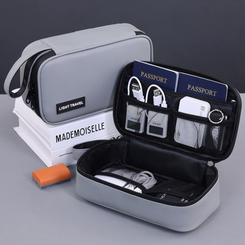 Travel Accessories Organizer Bag - Lightweight Handheld Digital Gadget Storage Bag