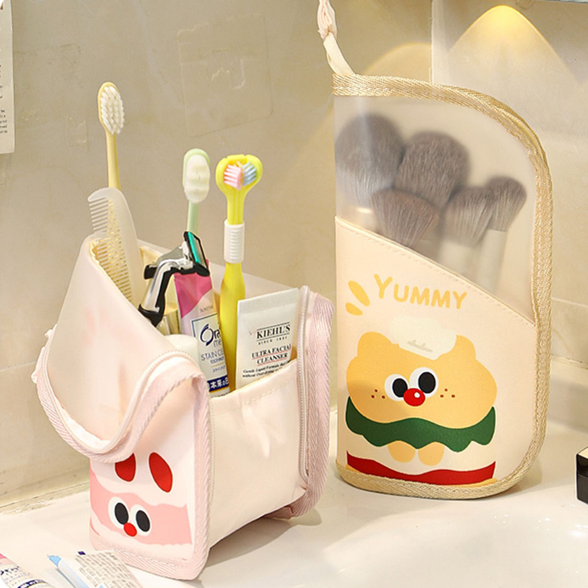 Travel Accessories Organizer Bag - 1Pcs Cosmetic Bag Travel Stand Storage
