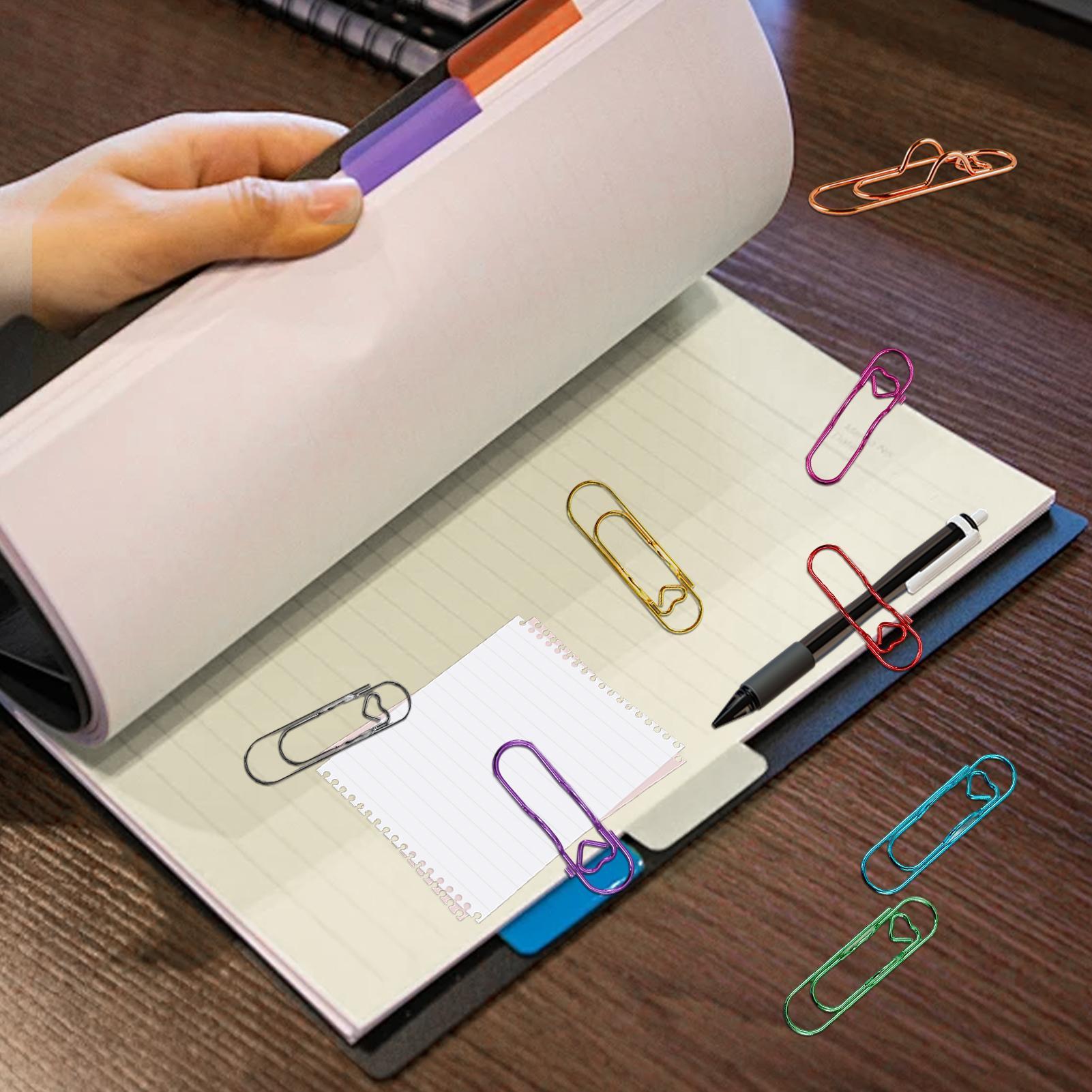 Travel Accessories Officeworks - 8pcs multifunctional heart metal pen clip