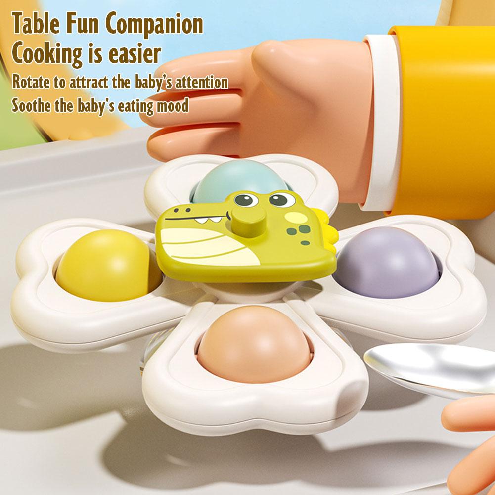 3PCS Suction Cup Rotating Toy  - đánh giá và giá Travel Accessories With Baby