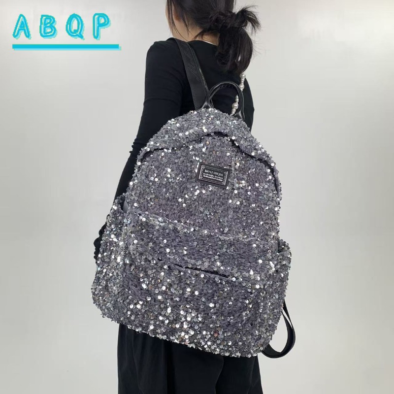 New Women's Sequined Backpack  - đánh giá và giá Travel Accessories Luxury Brands