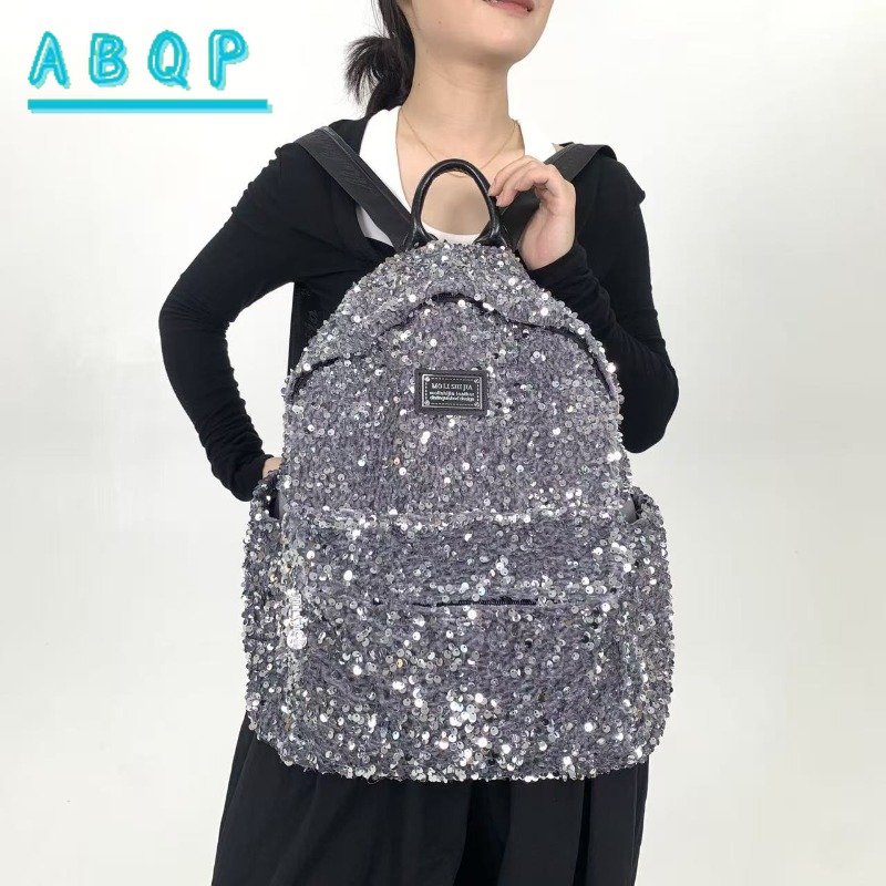 New Women's Sequined Backpack  - đánh giá và giá Travel Accessories Luxury Brands