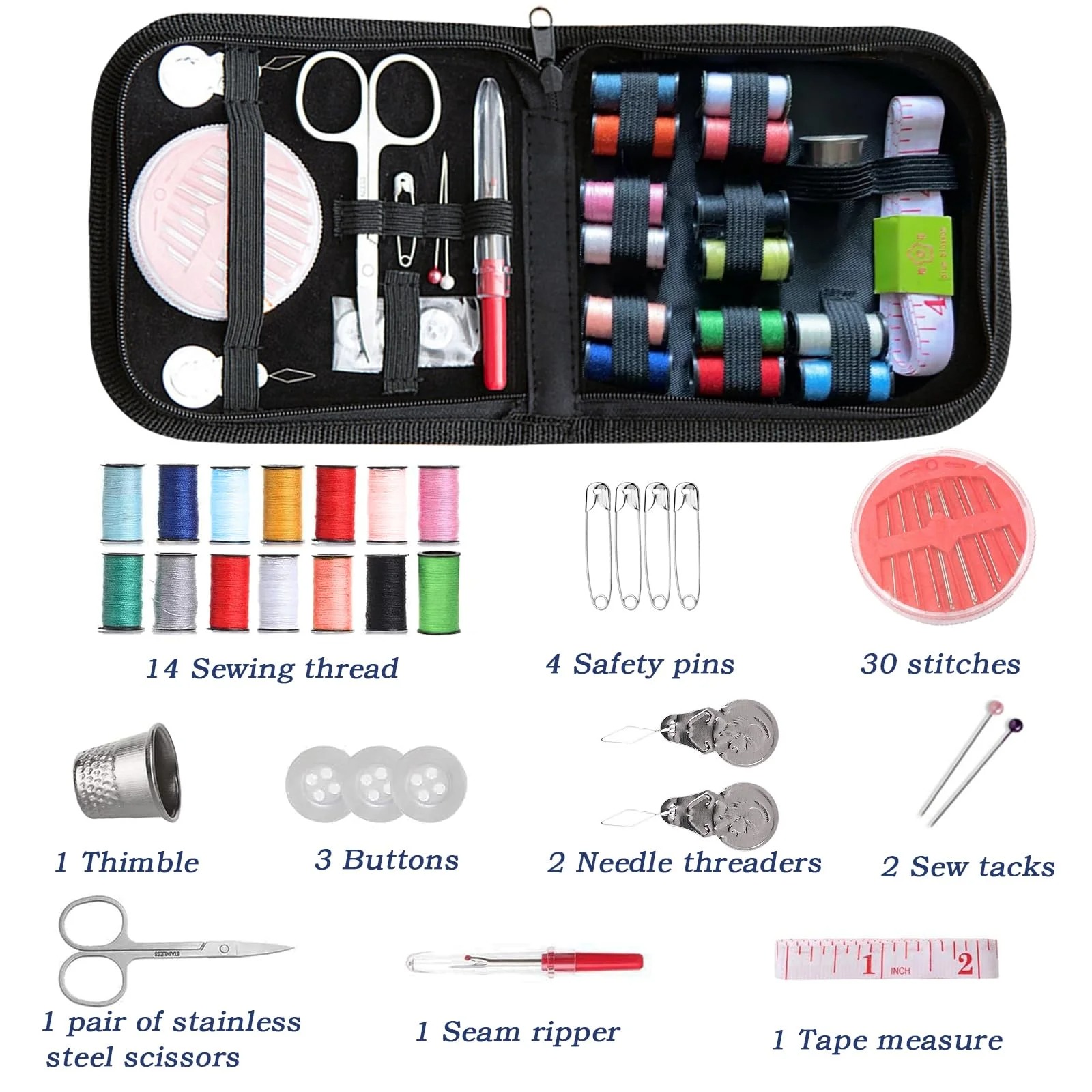 Travel Sewing Kit, 59-Piece Po - đánh giá và giá Travel Accessories To Sew