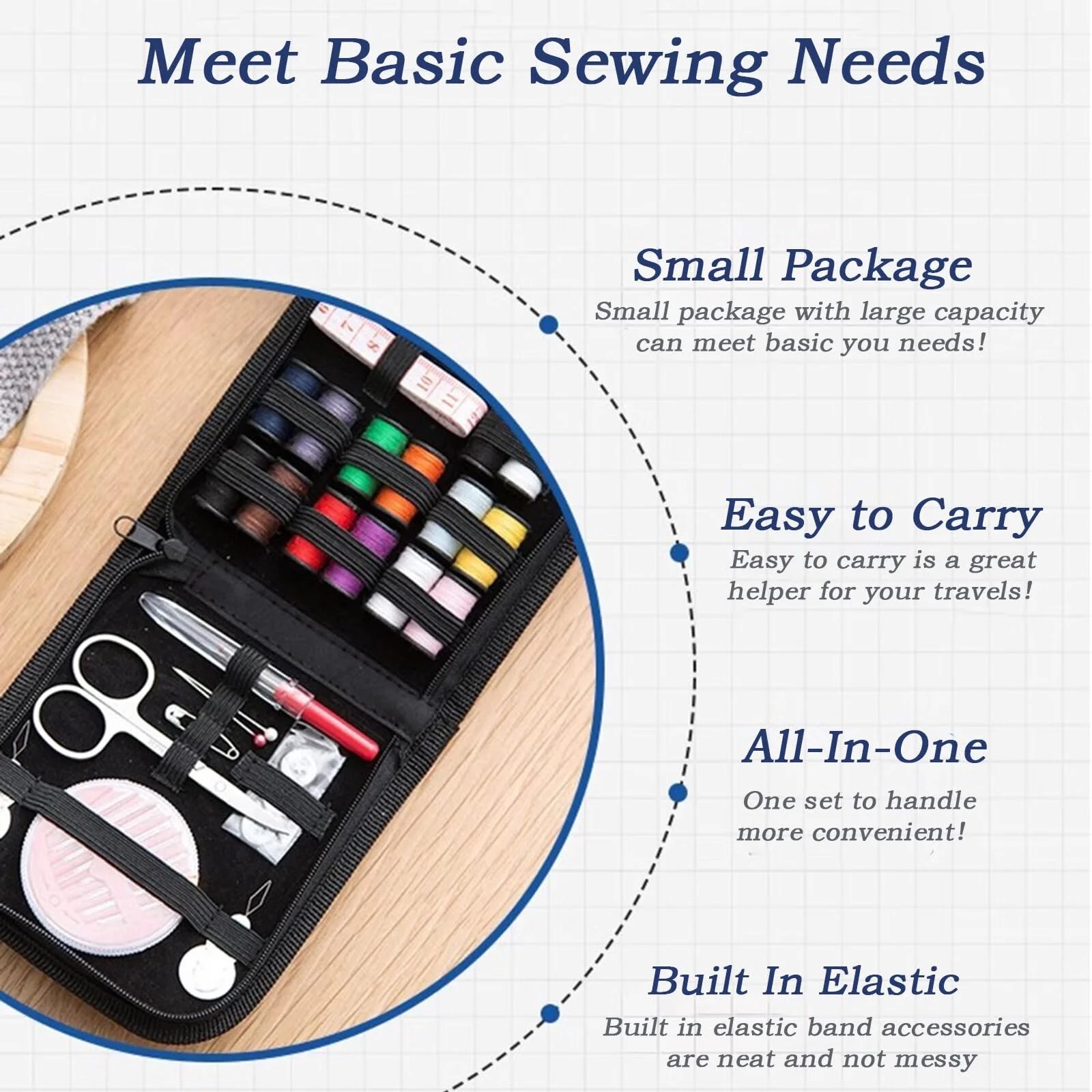 Travel Sewing Kit, 59-Piece Po - đánh giá và giá Travel Accessories To Sew