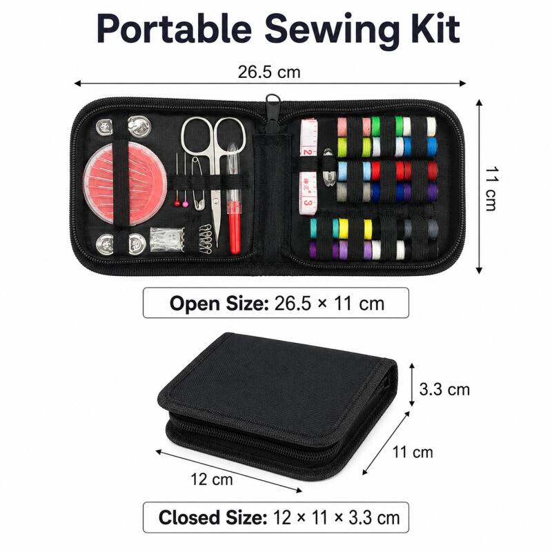 Portable Sewing Kit for Beginn - đánh giá và giá Travel Accessories To Sew