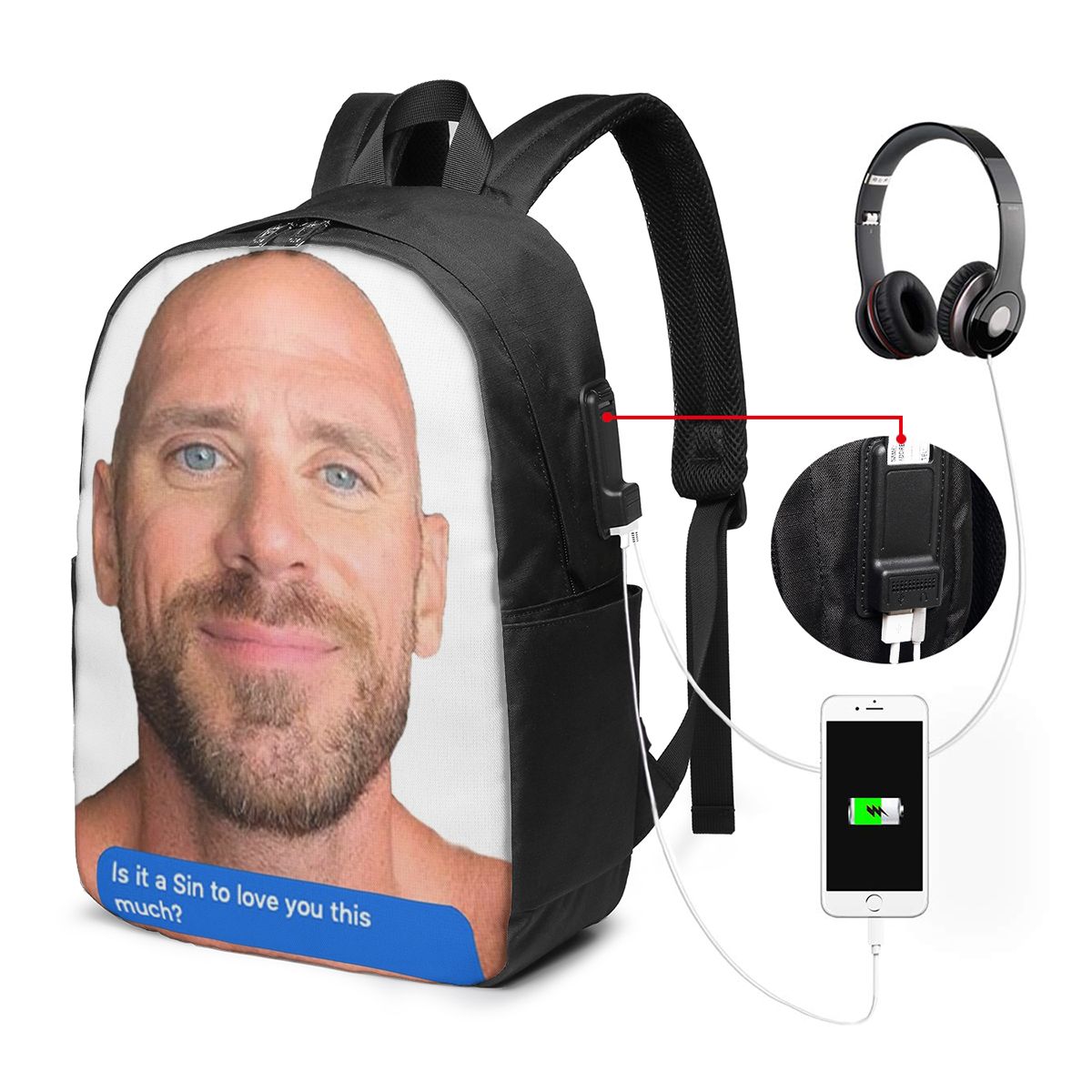 Johnny Sins Flirty Text Bubble - đánh giá và giá Travel Accessories For Men