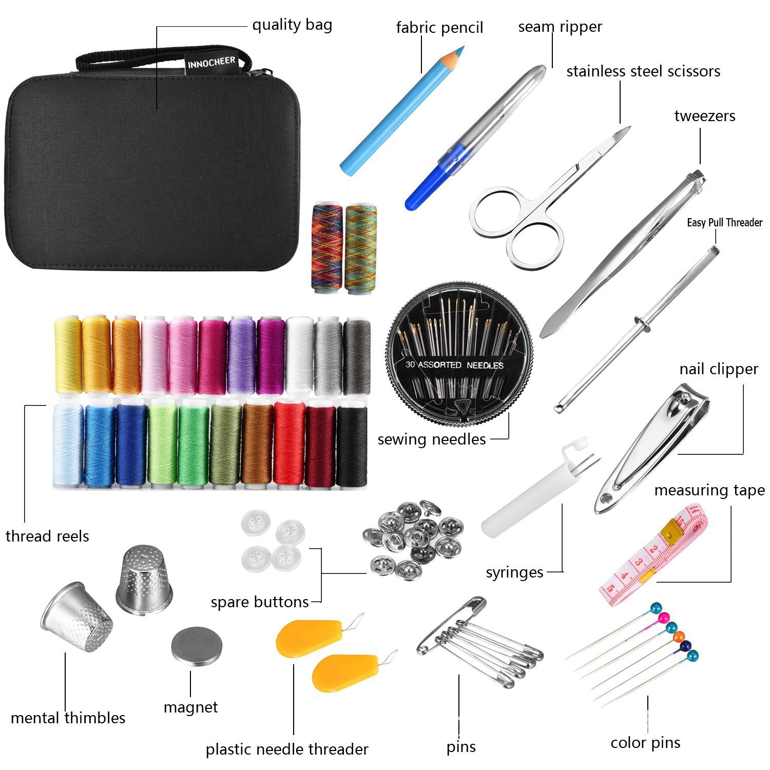DIY Sewing Tools Kit Portable  - đánh giá và giá Travel Accessories To Sew
