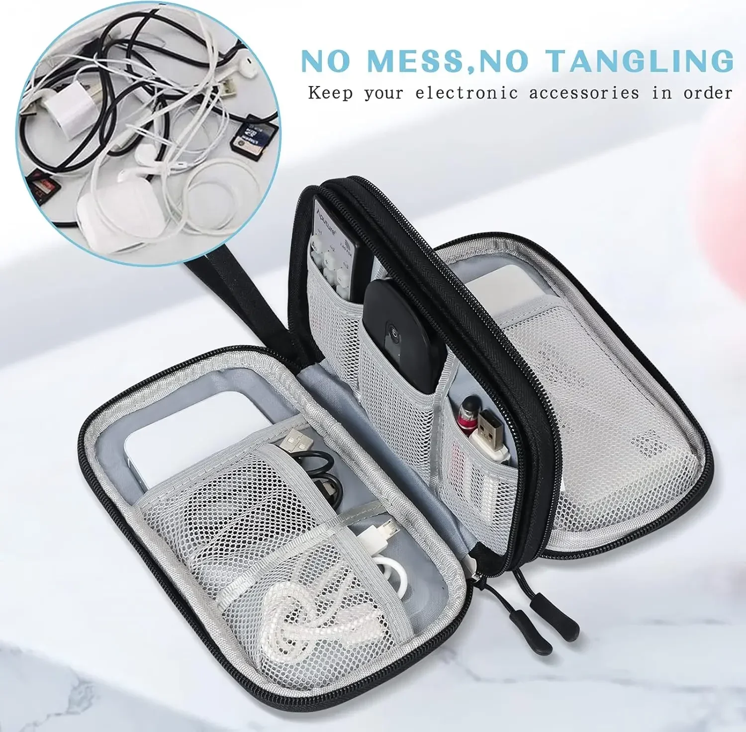 Travel Cable Bag Portable Digi - đánh giá và giá Travel Accessories Organizer Bag