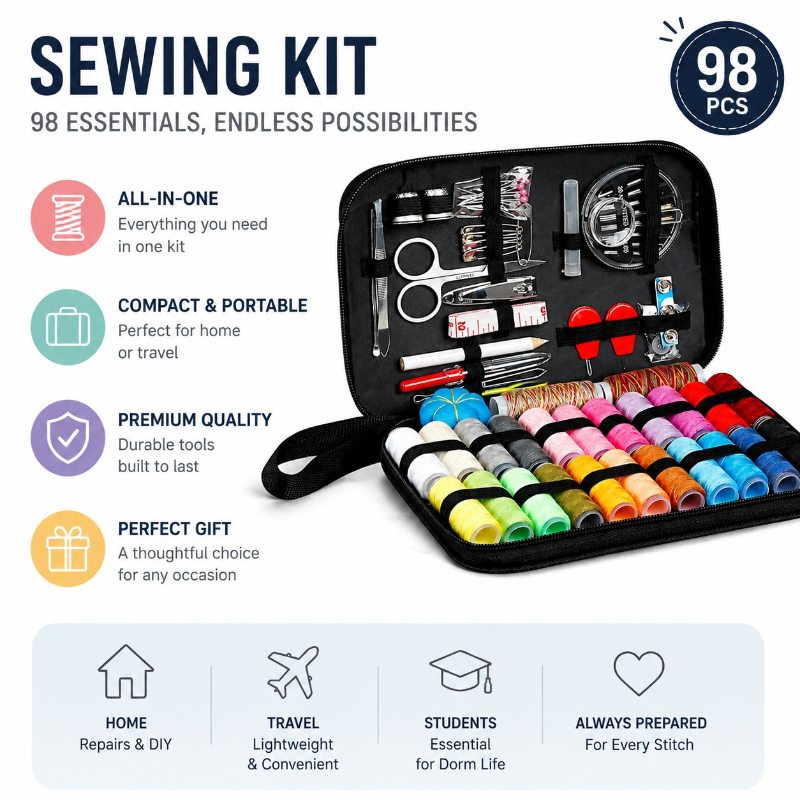 68/98PCS Sewing Accessories To - đánh giá và giá Travel Accessories To Sew