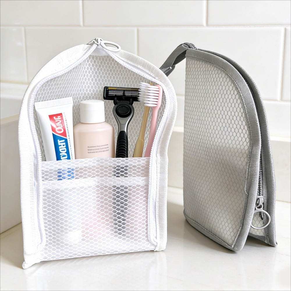 Mesh Toiletry Bag Breathable Q - đánh giá và giá Travel Accessories Organizer Bag