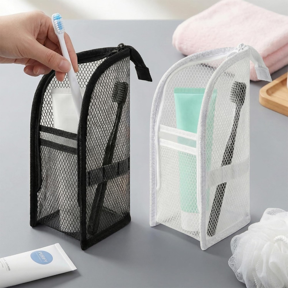 Mesh Toiletry Bag Breathable Q - đánh giá và giá Travel Accessories Organizer Bag