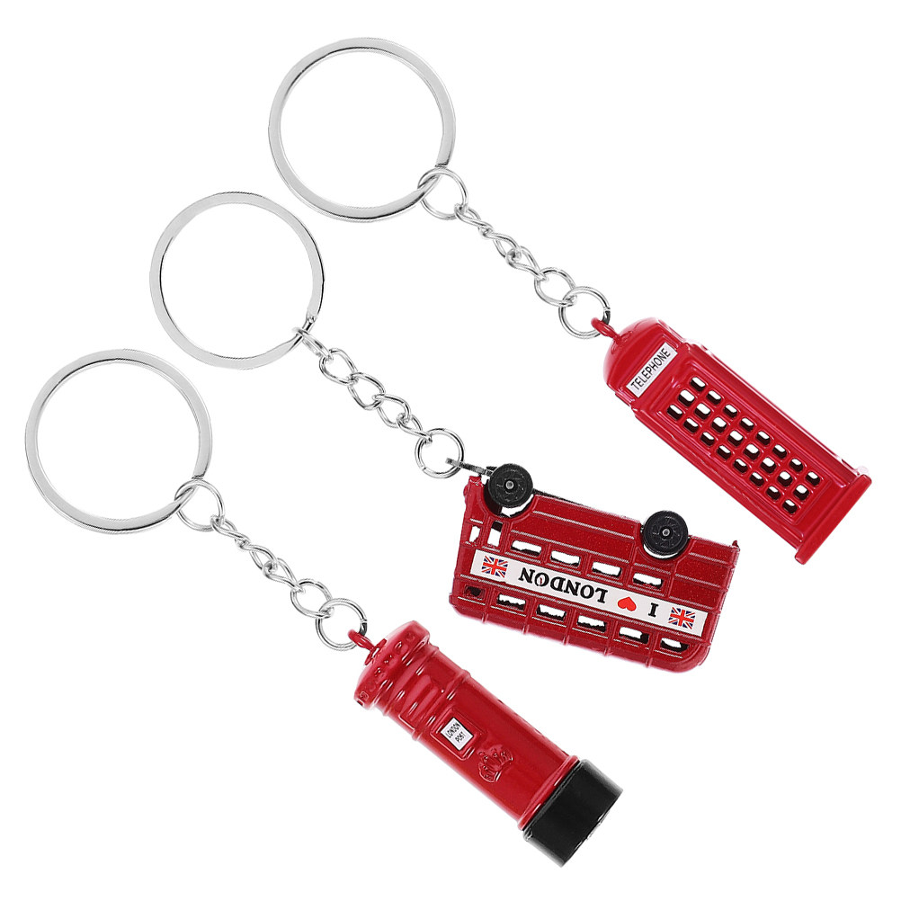 3Pcs London Souvenir Keychains - đánh giá và giá Travel Accessories London