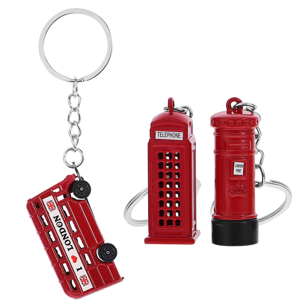 3Pcs London Souvenir Keychains - đánh giá và giá Travel Accessories London