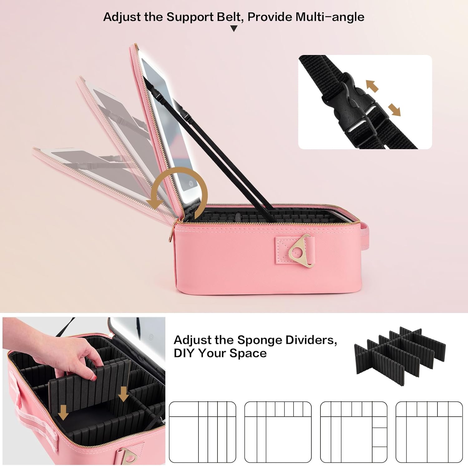 Large Capacity Makeup Bag 15'' - đánh giá và giá Travel Accessories Organizer Bag